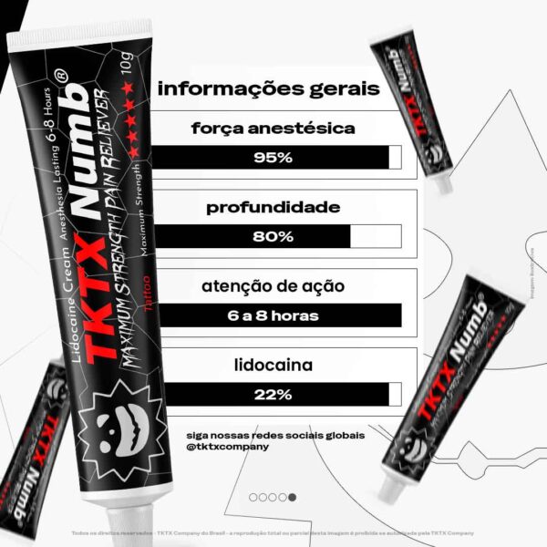 Pomada TKTX Numb Preta